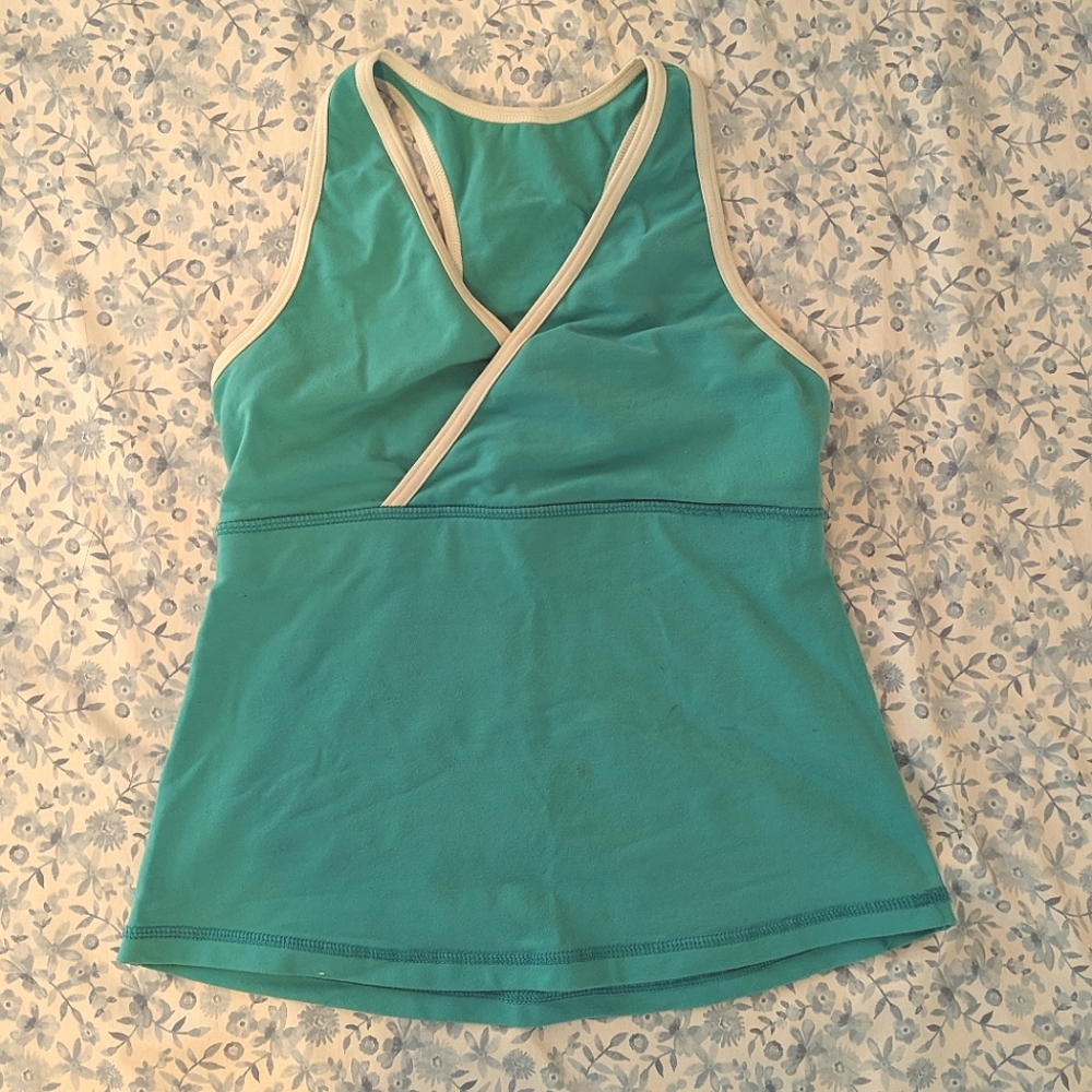 Lululemon Turquoise Blue Yoga Tank Top